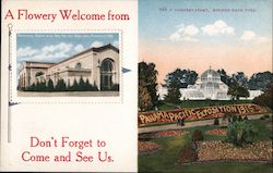 Conservatory, Golden Gate Park - Panama Pacific International Exposition 1915 Postcard