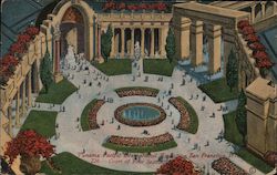 Court of Four Seasons - Panama Pacific International Exposition 1915 Postcard