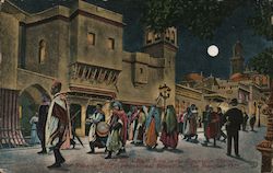 Night Scene in the Concession Distric Postcard