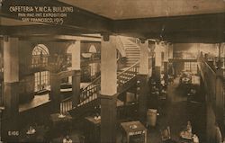 Cafeteria Y.W.C.A. Building Postcard