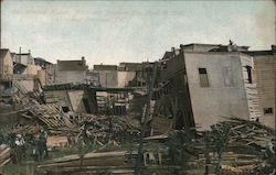 Wrecked Homes, Ninth Street San Francisco, CA Postcard Postcard Postcard