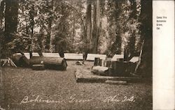 Camp Fire, Bohemian Grove Postcard