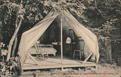 Where you sleep at Camp Vacation, Sonoma County California Postcard Postcard Postcard