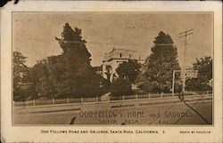 Odd Fellows Home and Grounds Santa Rosa, CA Hoefler Postcard Postcard Postcard