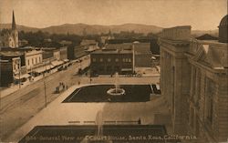 General View and Court House Postcard