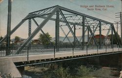 Bridge and Burbank Home Postcard