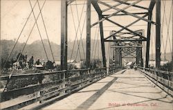 Bridge at Guerneville, Cal. California Postcard Postcard Postcard