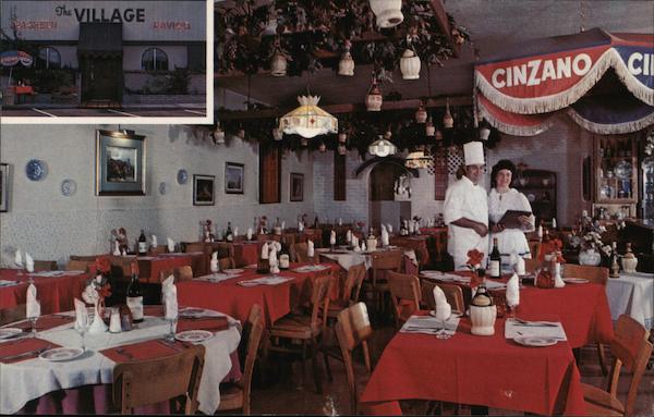 The Village Italian Dinners And Pizzeria San Jose CA Postcard   Card00898 Fr 