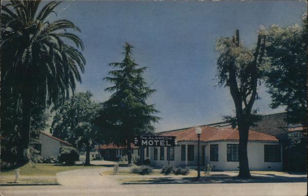 Alameda Motel San Jose, CA Postcard