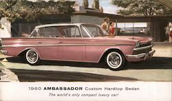 1960 Ambassador custom hardtop sedan Cars Postcard Postcard Postcard