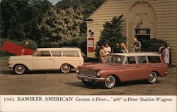 1962 Rambler American - Custom 2-Door & 400 4-Door Station Wagon Postcard