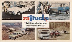 73 Chevrolet Trucks Cars Postcard Postcard Postcard