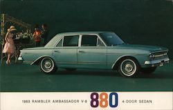 1963 Rambler Ambassador V-8 880 4-Door Sedan Postcard