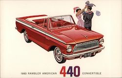 1963 Rambler American 440 Convertible Cars Postcard Postcard Postcard