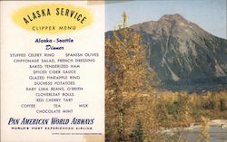 Alaska Service Clipper Menu Trains, Railroad Postcard Postcard Postcard