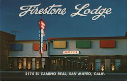 Firestone Lodge San Mateo, CA Postcard Postcard Postcard