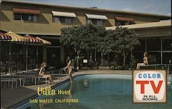 Villa Hotel San Mateo, CA Postcard Postcard Postcard