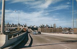 New Freeway from Bayshore Highway San Mateo Peninsula San Francisco, CA Postcard Postcard Postcard