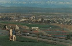 College of San Mateo, City view, Bay Bridge, mountains California Postcard Postcard Postcard