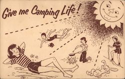 Give Me Camping Life Postcard