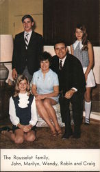 John Rousselot and family, Congress re-election Postcard