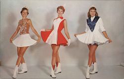 Varsity School Fashions. Miss Collegiate, Miss Varsity, Miss Coed Postcard