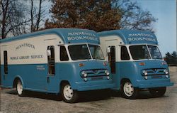 Minnesota Mobile Library Service Bookmobiles Postcard