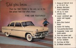 1954 Ford Postcard