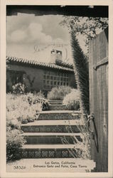 Entrance Gate and Patio, Casa Tierra Los Gatos, CA Postcard Postcard Postcard