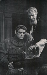 William Ball and Michael O'Sullivan in Henry IV part 2. National Shakespeare Festival 1962 Postcard