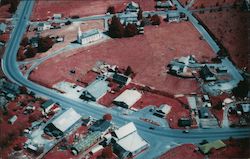 Aerial View Town of Bodega, California Postcard