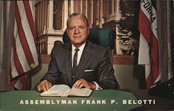 Re-elect Assemblyman Frank P. Belotti, Second District Political Postcard Postcard Postcard