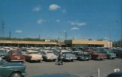 Mall packed with cars. Is it really your business? Mail enclosed card for life insurance Advertising Postcard Postcard Postcard