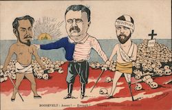 Roosevelt: Enough! (Russo Japanese War) Postcard