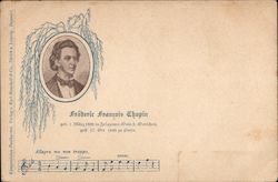 Frederic Francois Chopin Composers Postcard Postcard Postcard