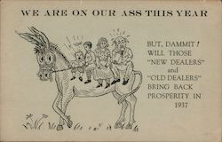 We are on our ass this year. 1937 Postcard