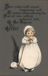 Of her majesty the baby poem Postcard