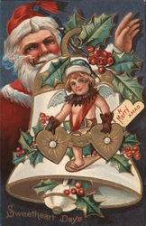 Sweetheart Days. A merry Xmas. Postcard