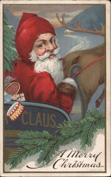 A Merry Christmas Santa Claus Postcard Postcard Postcard