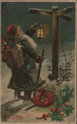 A Merry Christmas Santa Claus Postcard Postcard Postcard