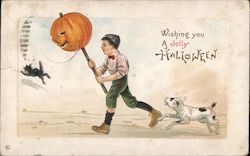 Wishing you a Jolly Halloween Postcard