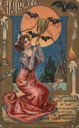 It's best beware of the witching hour in which the witches show their power Postcard