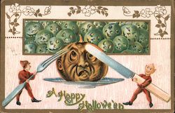 A happy hallowe'en. Postcard