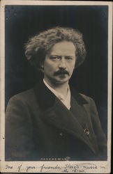 Paderewski - photo portrait Composers Postcard Postcard Postcard