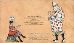 For The Celebrated Humpty Dumpty Stockings go to Hampton Brothers Postcard