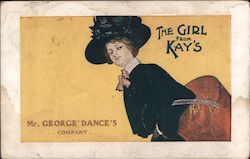 The girl from Kay's. Mr. George Dance's Company Postcard