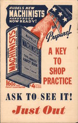 Audels new Machinists Handybook now ready Advertising Postcard Postcard Postcard