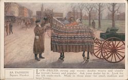 5A Horse fashion square blanket Postcard