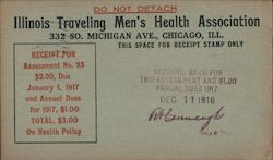 Illinois Traveling Men's Health Association Postcard