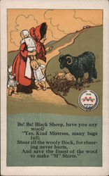 Ba! Ba! Black Sheel, have you any wool? Postcard